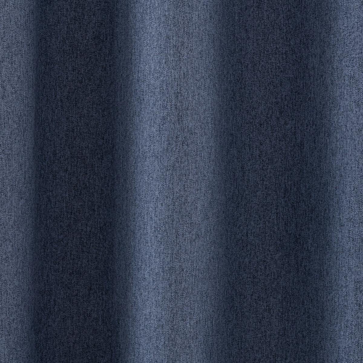 Luna Brushed Denim Blue Blackout Eyelet Curtains Blue – image 6