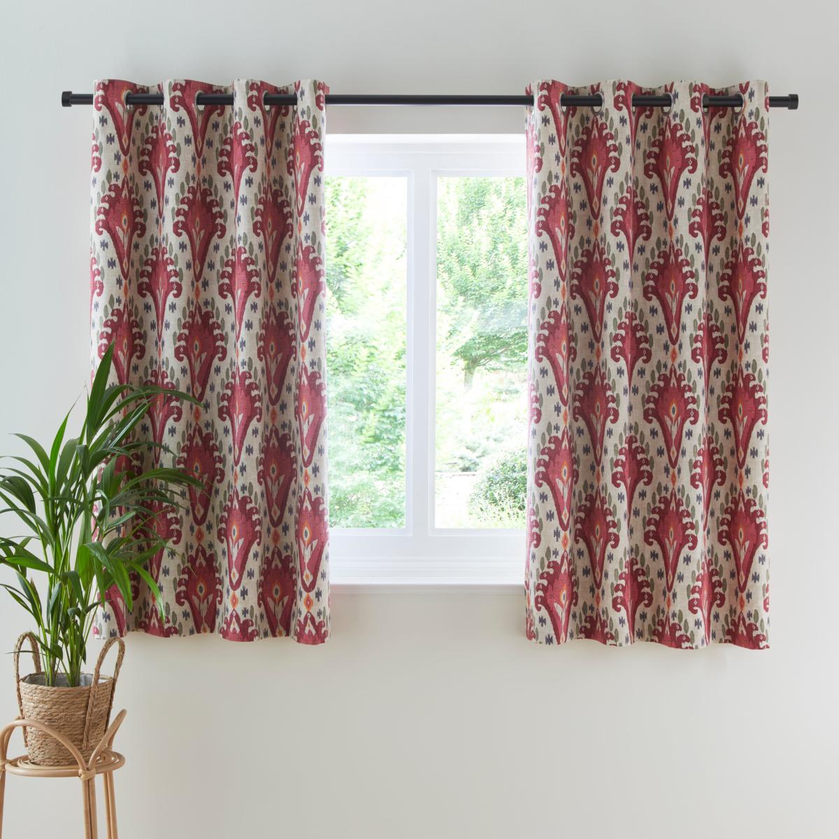 Jaipur Eyelet Curtains Pink Pink – image 5