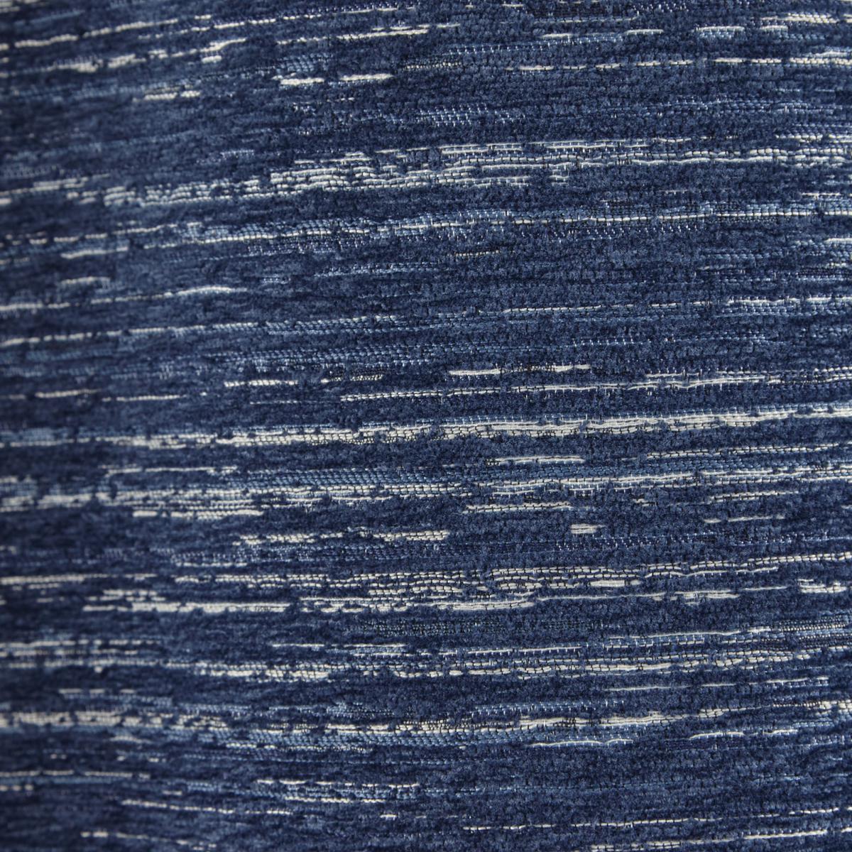 Chenille Calvert Navy Eyelet Curtains Navy Blue – image 4