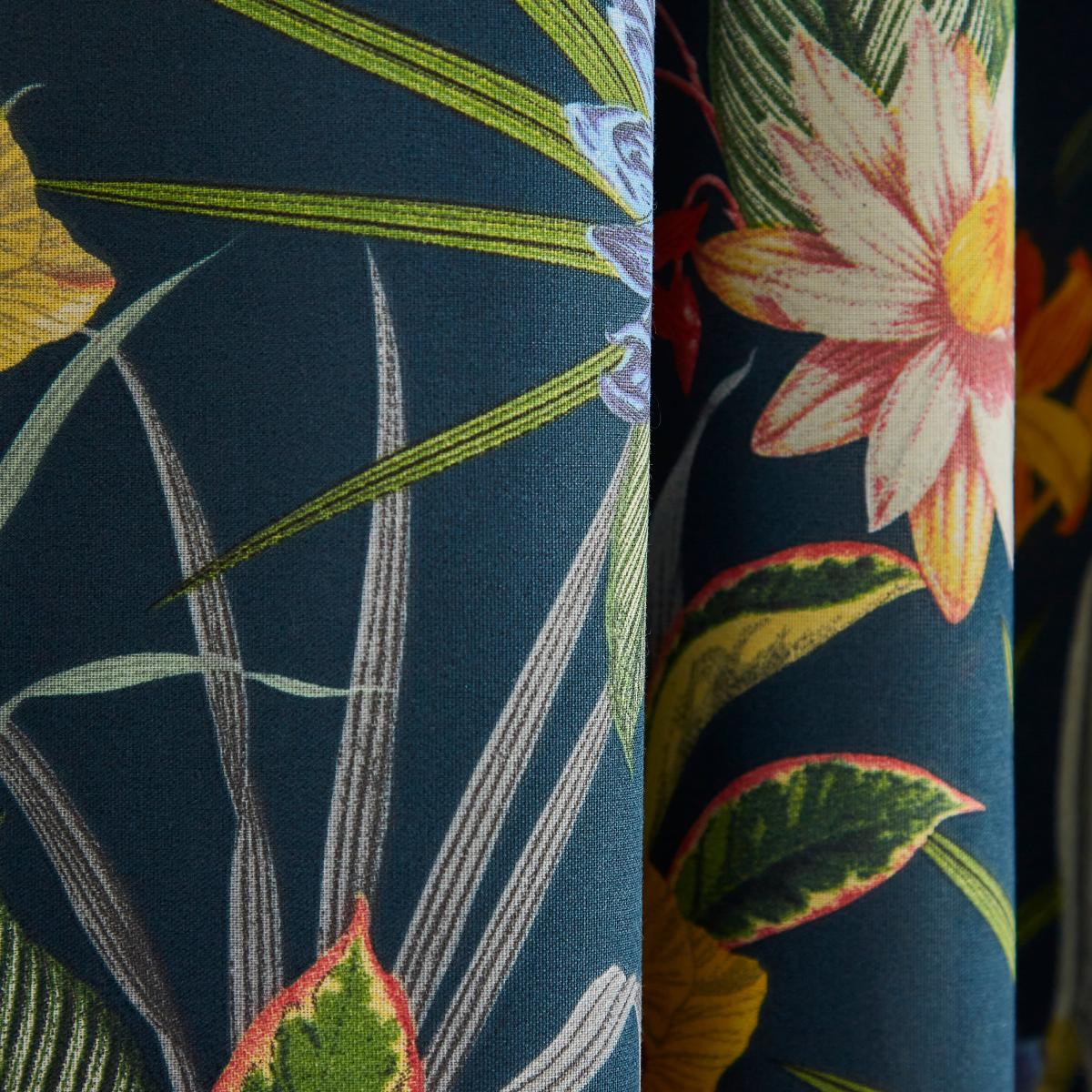 Tropical Floral Blackout Eyelet Curtains MultiColoured – image 3