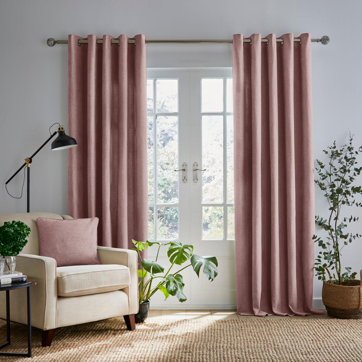 Wynter Blush Eyelet Curtains Blush – image 2