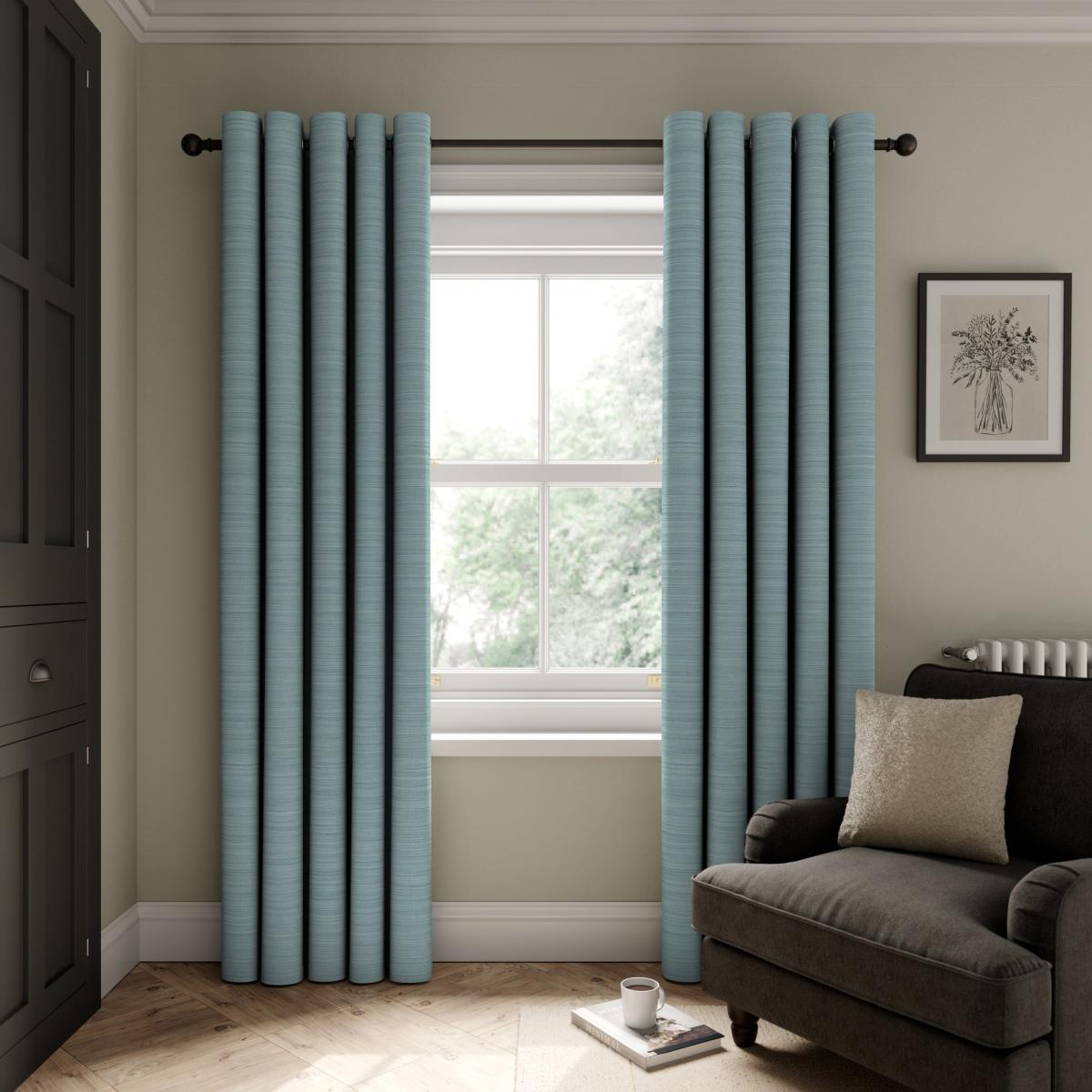 Hamilton Bottle Green Blackout Eyelet Curtains Bottle (Green) – image 2