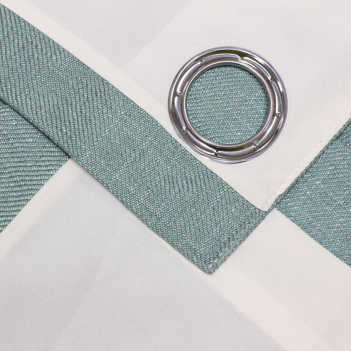 Atlantic Duck Egg Eyelet Curtains Blue – image 3