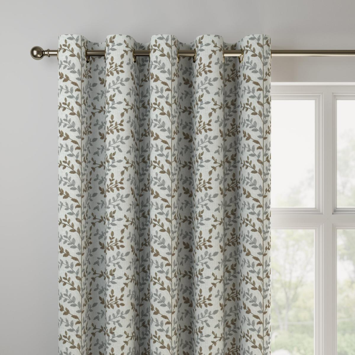 Heritage Zoe Made to Measure Curtains Zoe Peanut and Mink – image 3