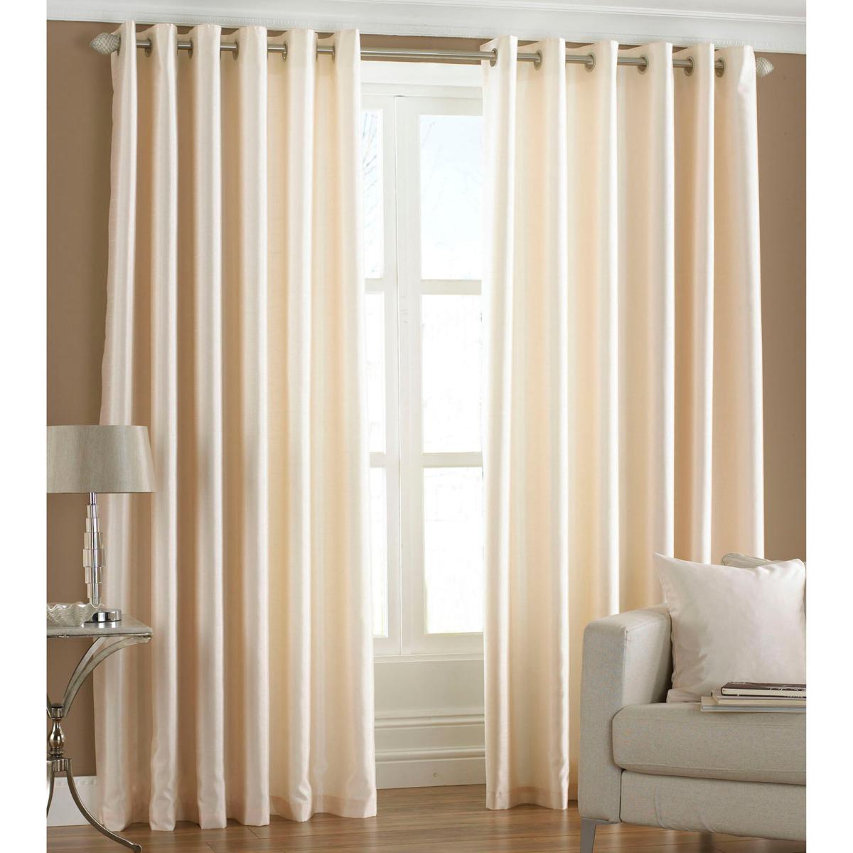 Fiji Cream Eyelet Curtains Brown – image 4