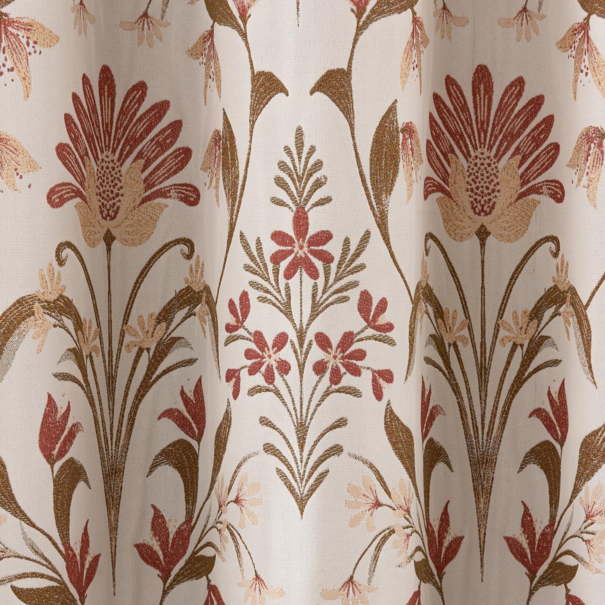 Cadence Red Ultra Blackout Thermal Eyelet Curtains Red/White/Green – image 3