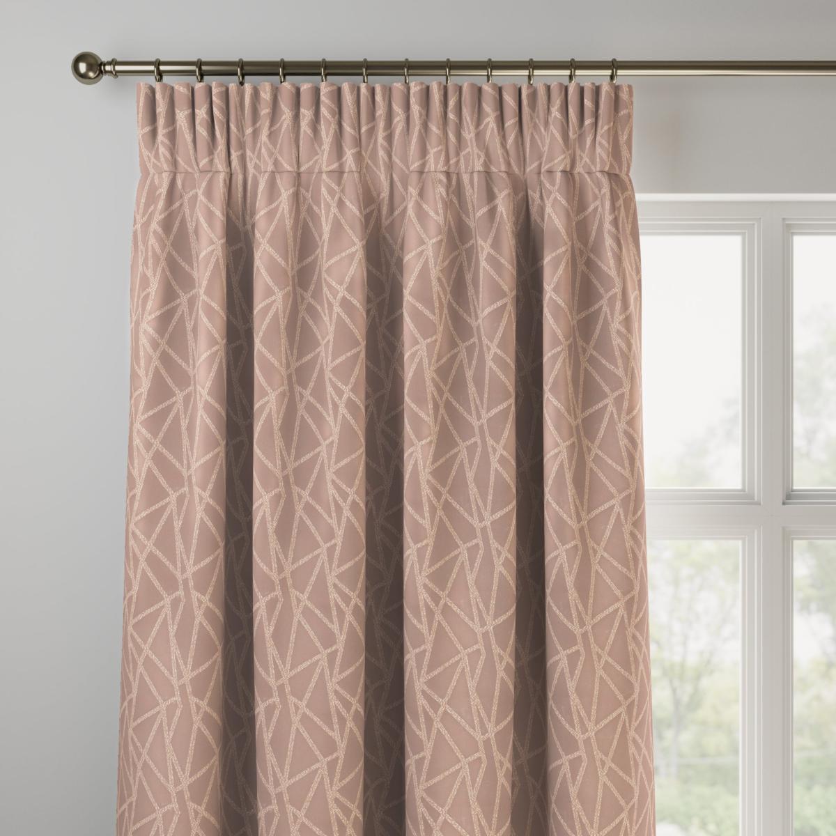 Geomo Made to Measure Curtains Geomo Woven Blush – image 2