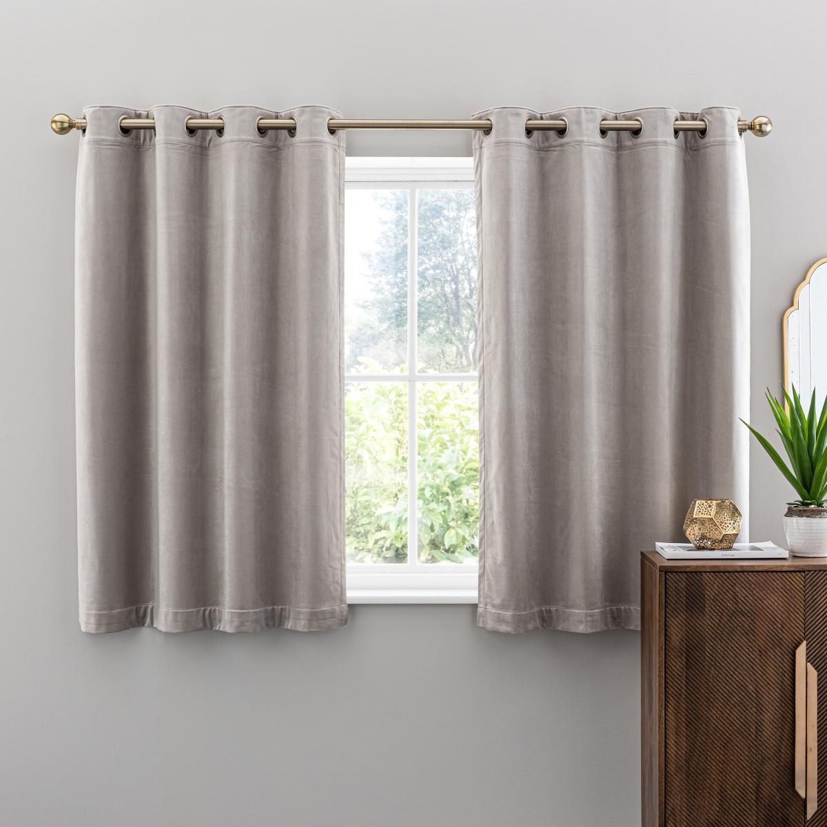 Isla Ultra Blackout Chateau Grey Eyelet Curtains Chateau Grey – image 4