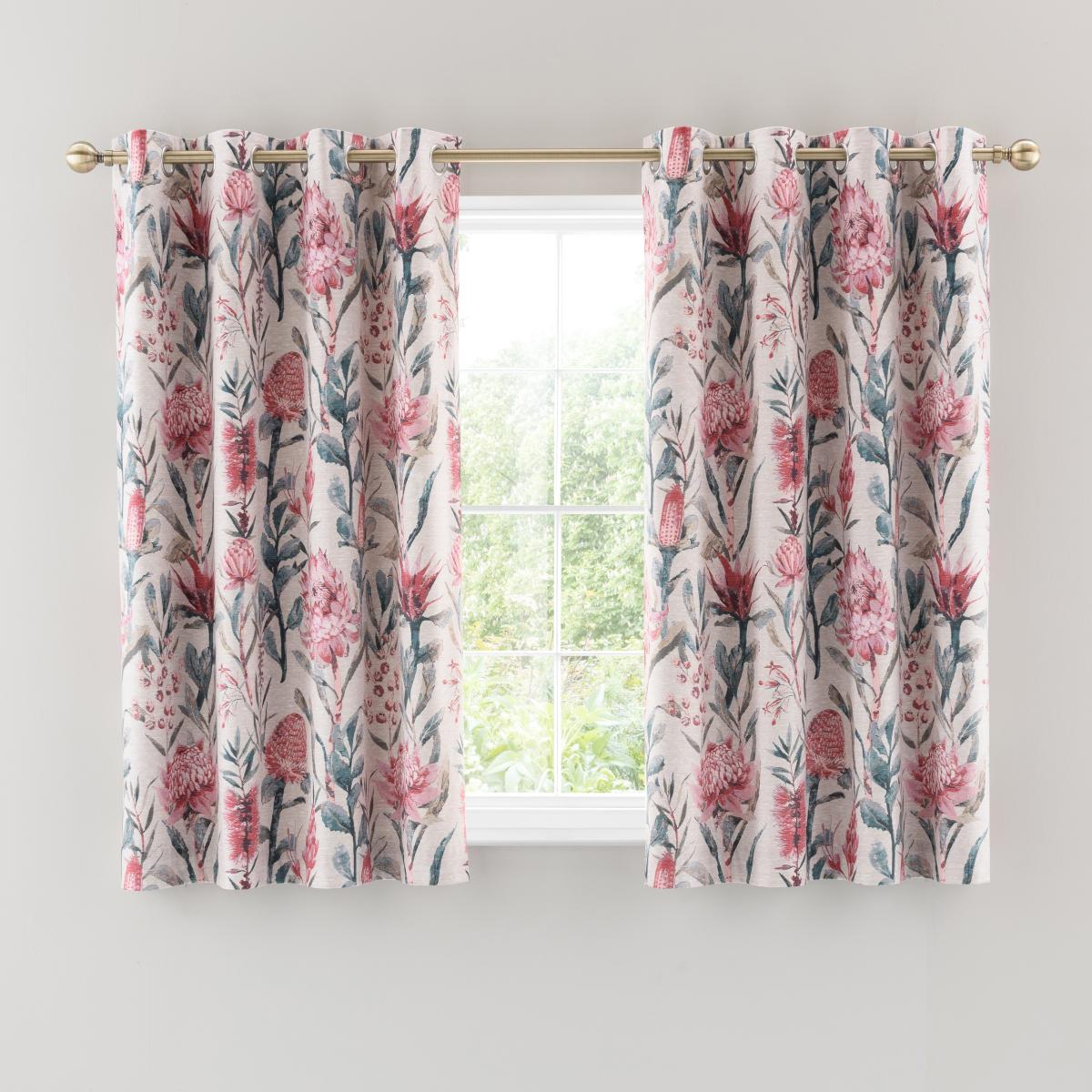 Cassia Pink Eyelet Curtains Pink – image 4