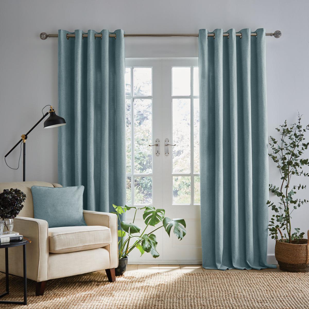 Wynter Seafoam Thermal Eyelet Curtains Seafoam – image 2