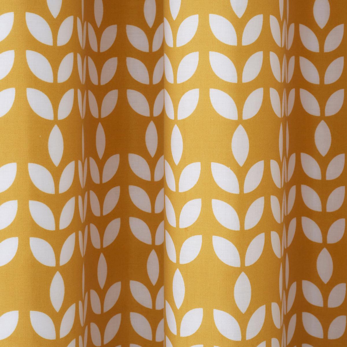 Elements Vete Ochre Blackout Eyelet Curtains Ochre (Yellow) – image 4