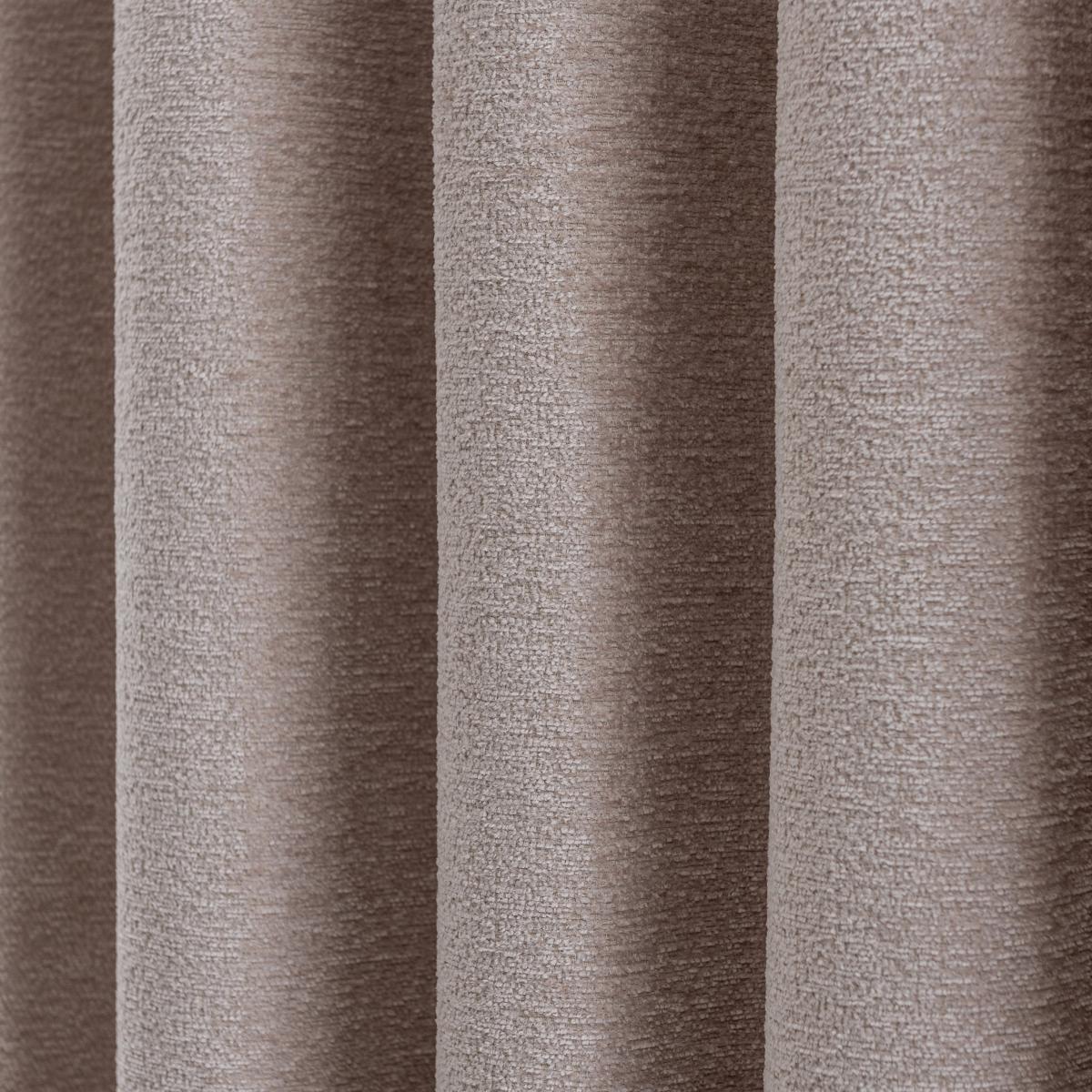 Clayton Chenille Warm Sand Eyelet Curtains Warm Sand – image 6