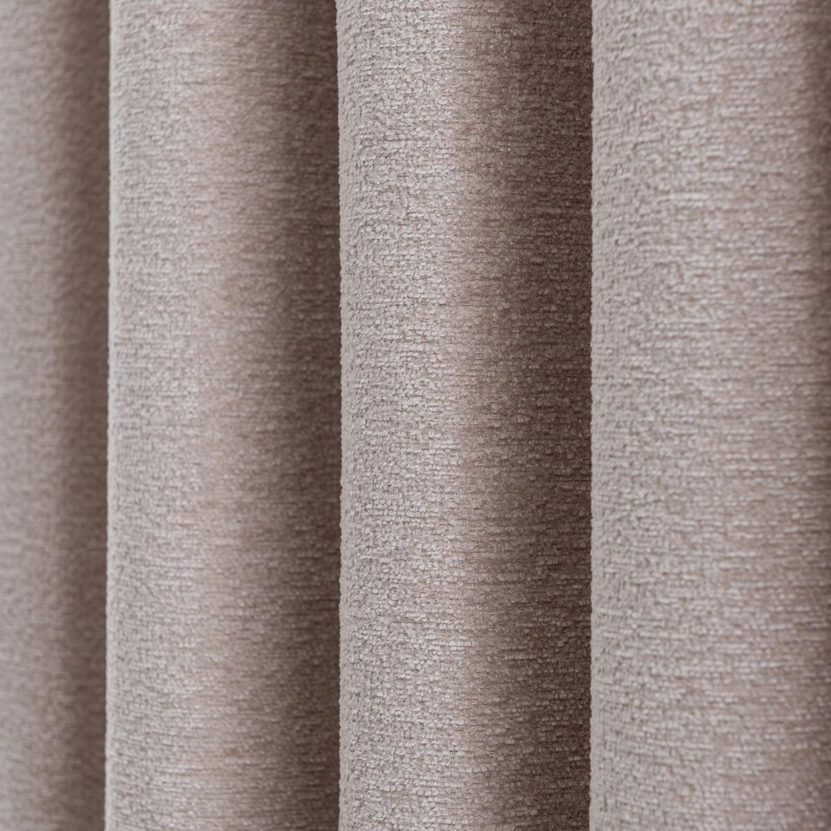 Clayton Chenille Warm Sand Eyelet Curtains Warm Sand – image 7