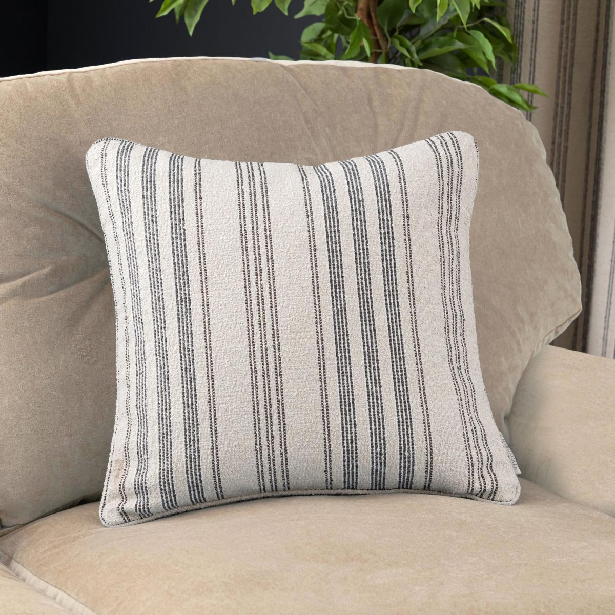 Churchgate Boucle Striped Eyelet Curtains Natural – image 6