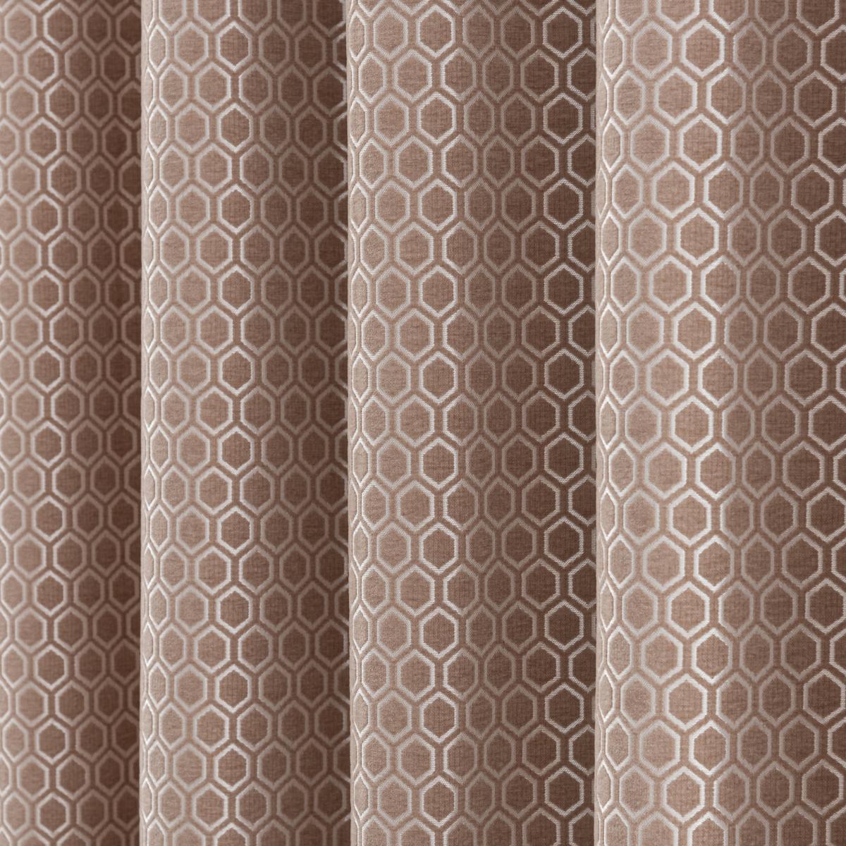 Chenille Hive Honey Eyelet Curtains Honey – image 4
