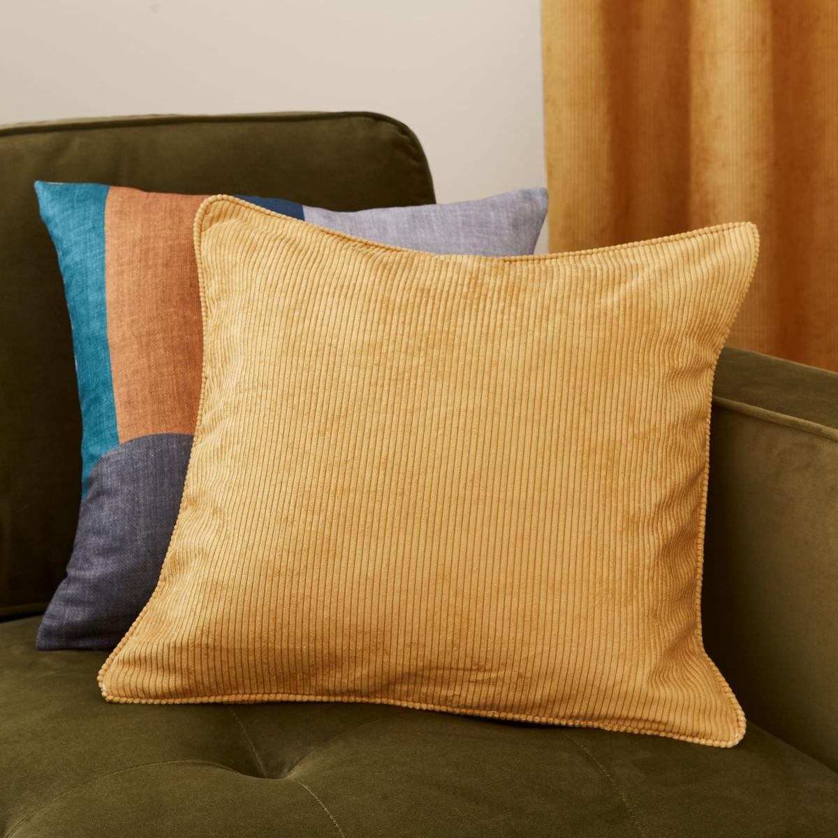 Elements Cord Ochre Eyelet Curtains Ochre – image 7