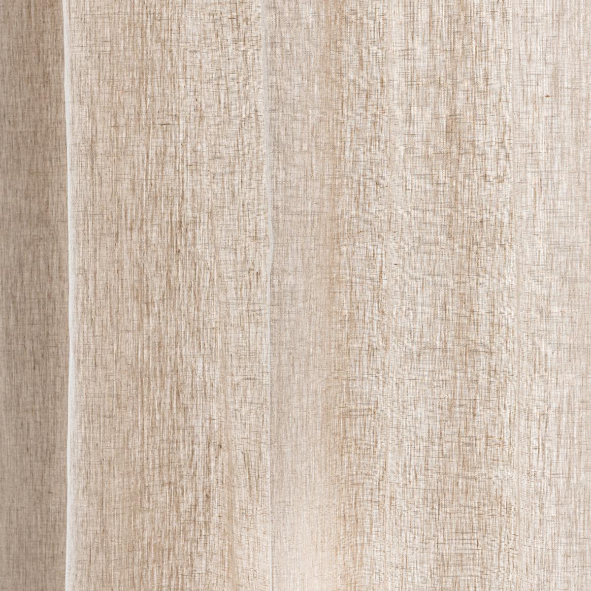 Cartmel Linen Natural Voile Brown – image 4
