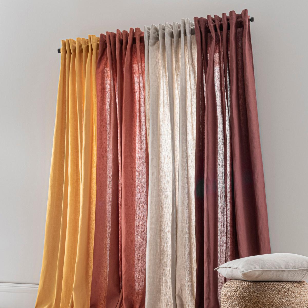 Cartmel Linen Natural Voile Brown – image 5
