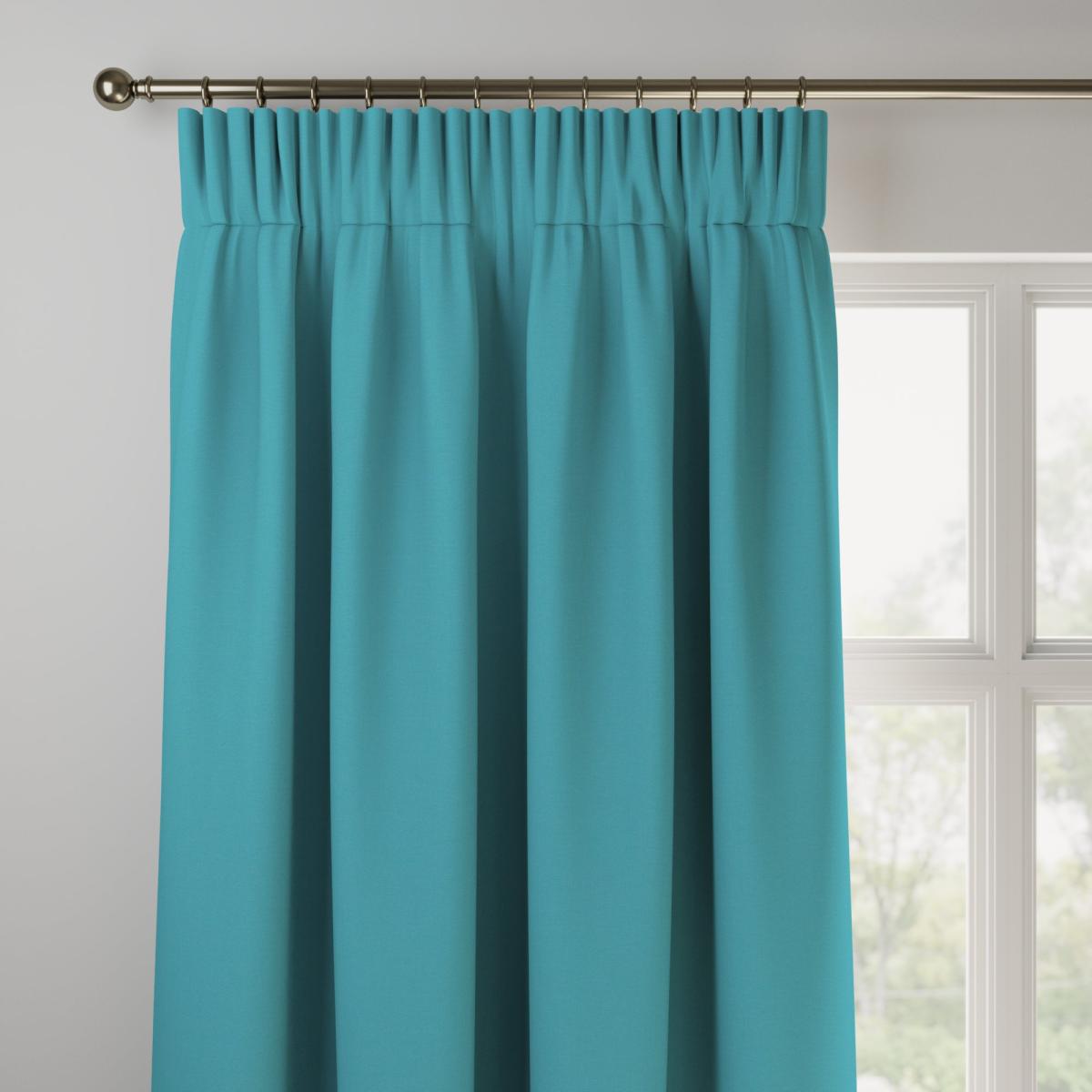 Panama Cotton Made to Measure Curtains Panama Cornflower – image 3