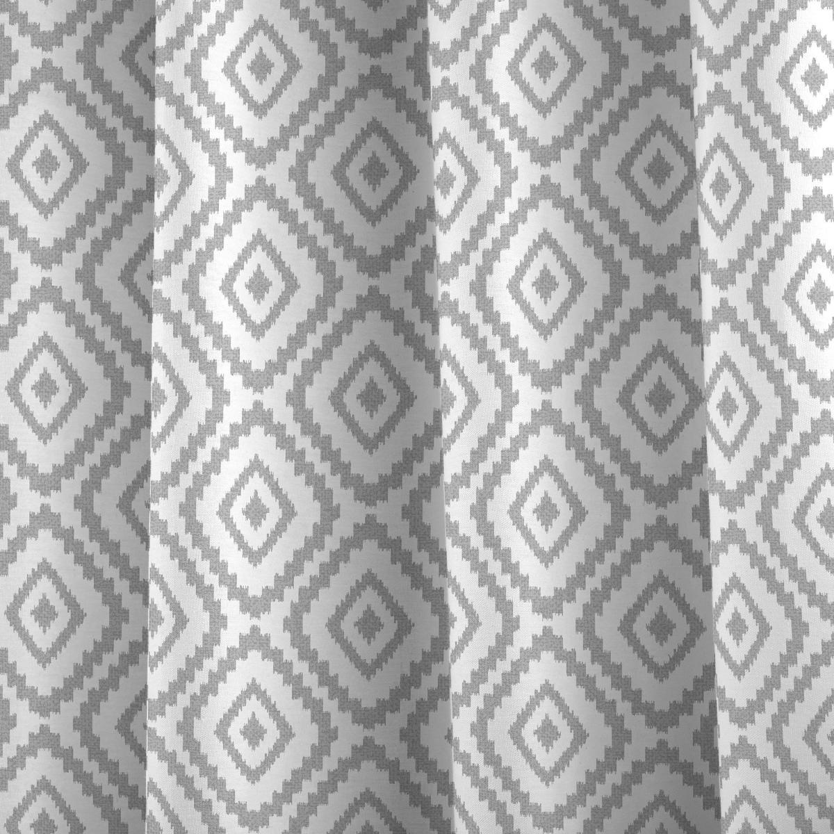 Fusion Navaho Silver Eyelet Curtains Silver – image 3