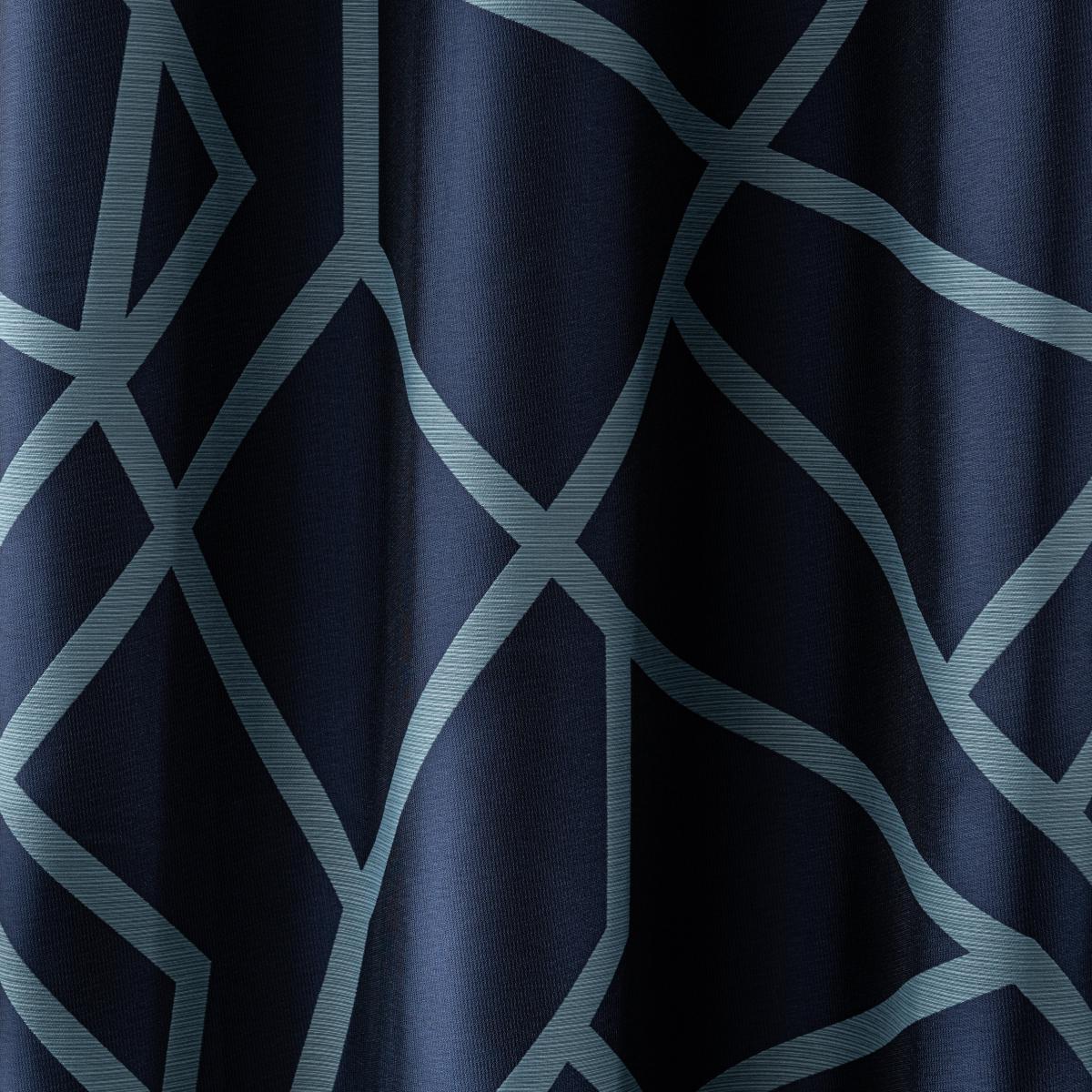 Hackney Navy Eyelet Curtains Navy – image 6