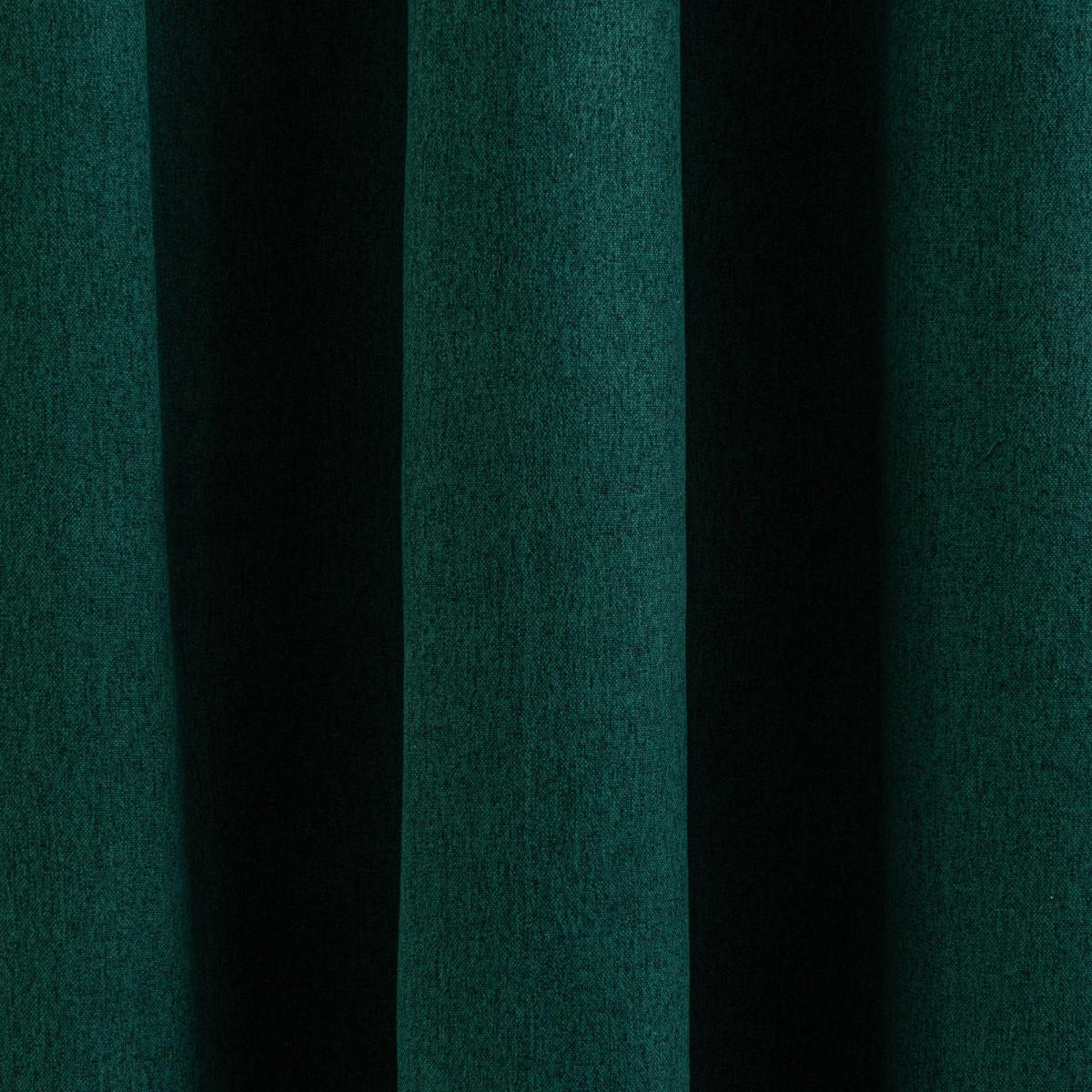 Luna Brushed Emerald Blackout Eyelet Curtains Green – image 7
