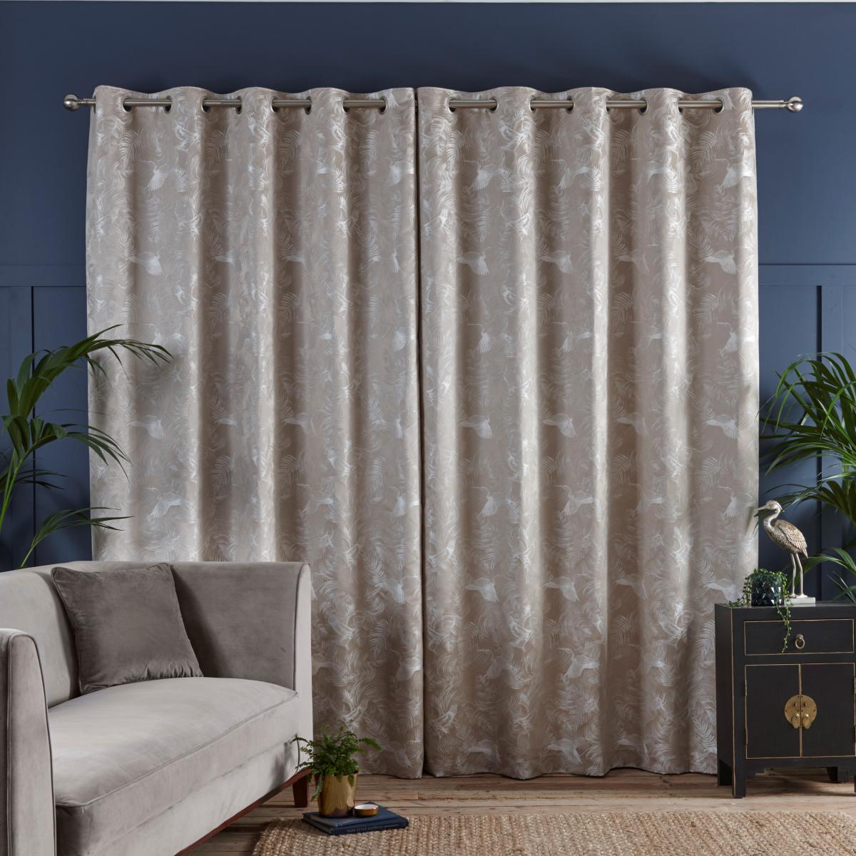 Crane Natural Eyelet Curtains Natural – image 2