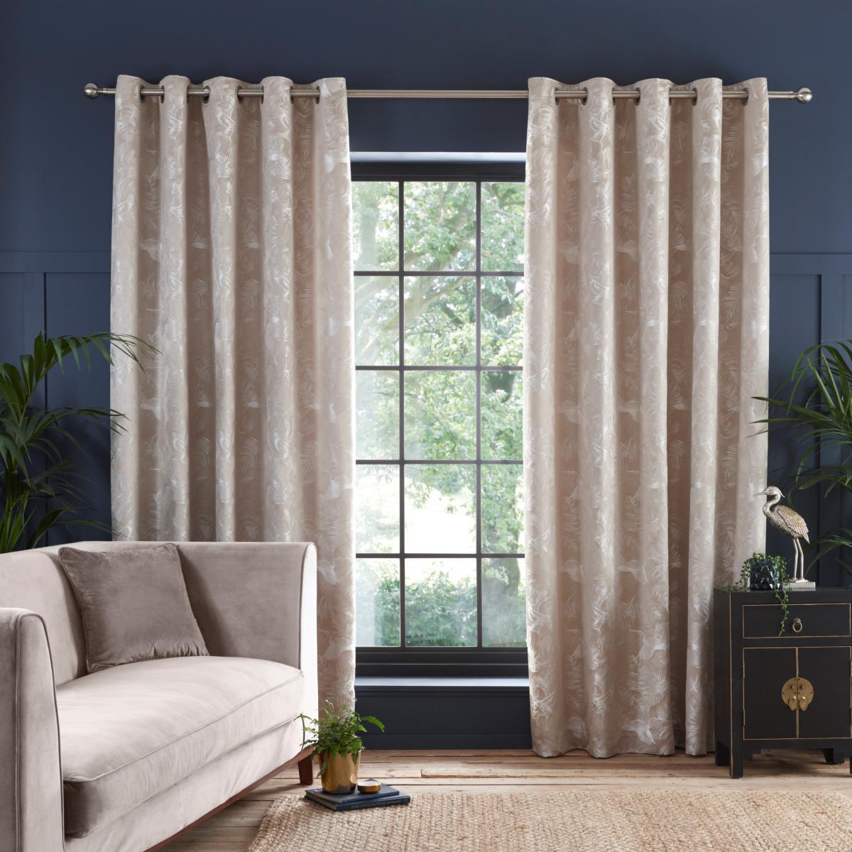 Crane Natural Eyelet Curtains Natural – image 3