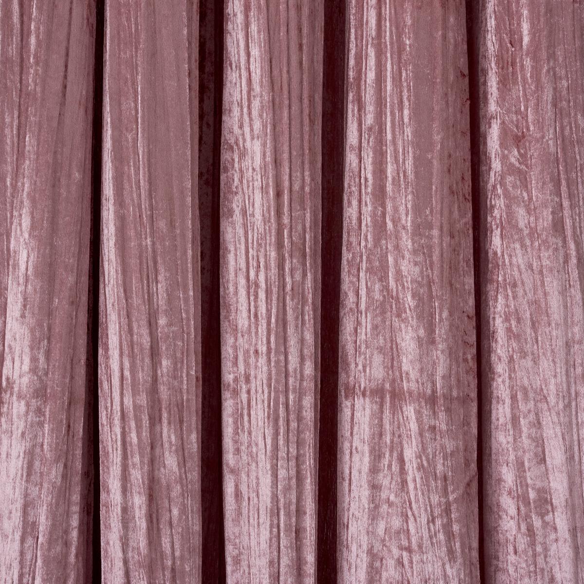 Crinkle Velvet Rose Eyelet Curtains Rose (Pink) – image 3