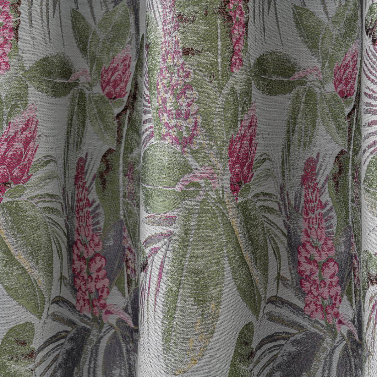 Rio Palm Eyelet Curtain Green Green/Pink – image 5