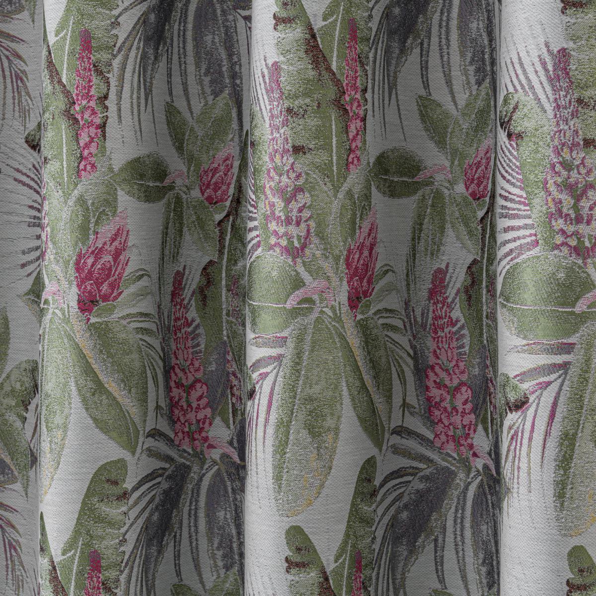 Rio Palm Eyelet Curtain Green Green/Pink – image 6