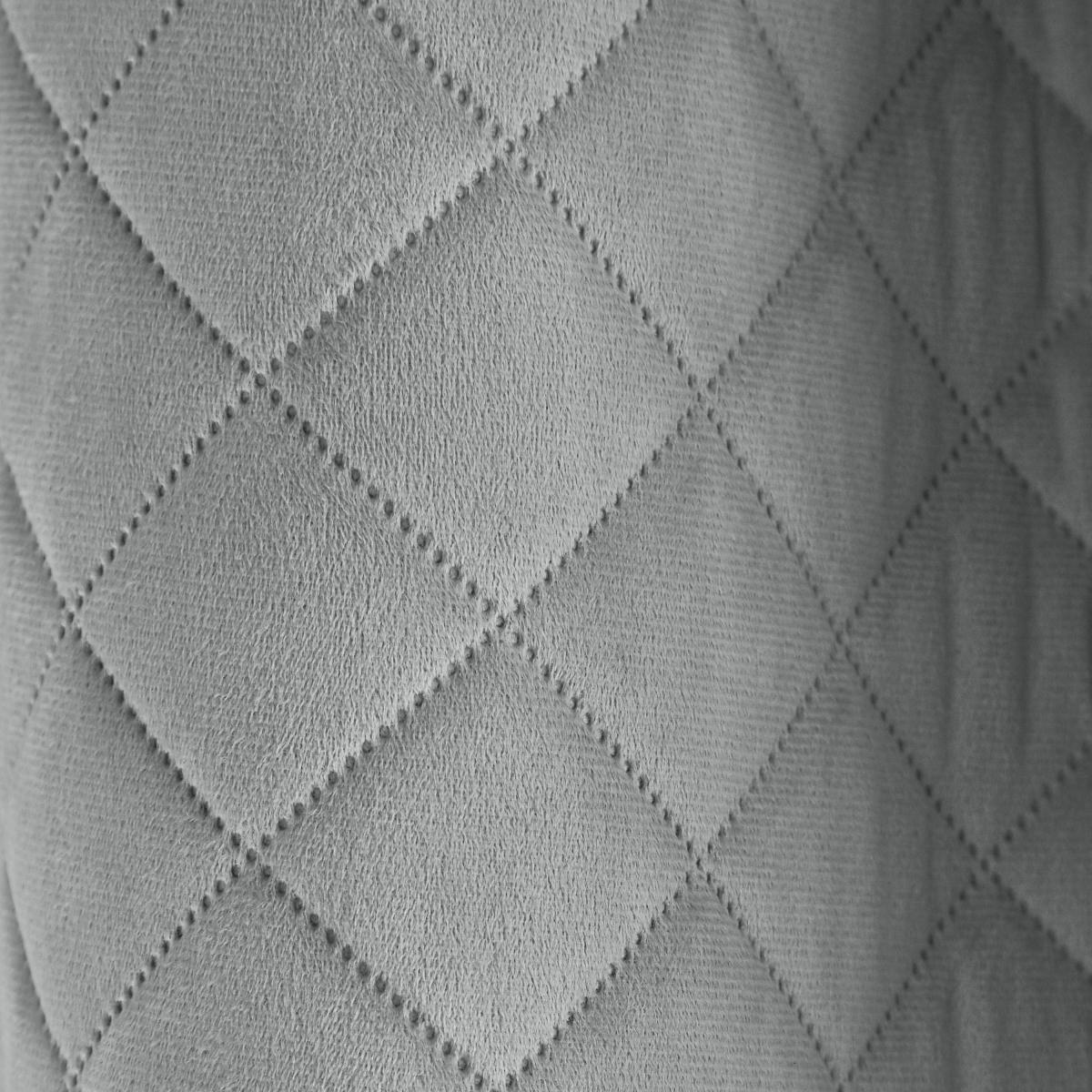 Catherine Lansfield So Soft Luxe Velvet Silver Eyelet Curtains Silver – image 3