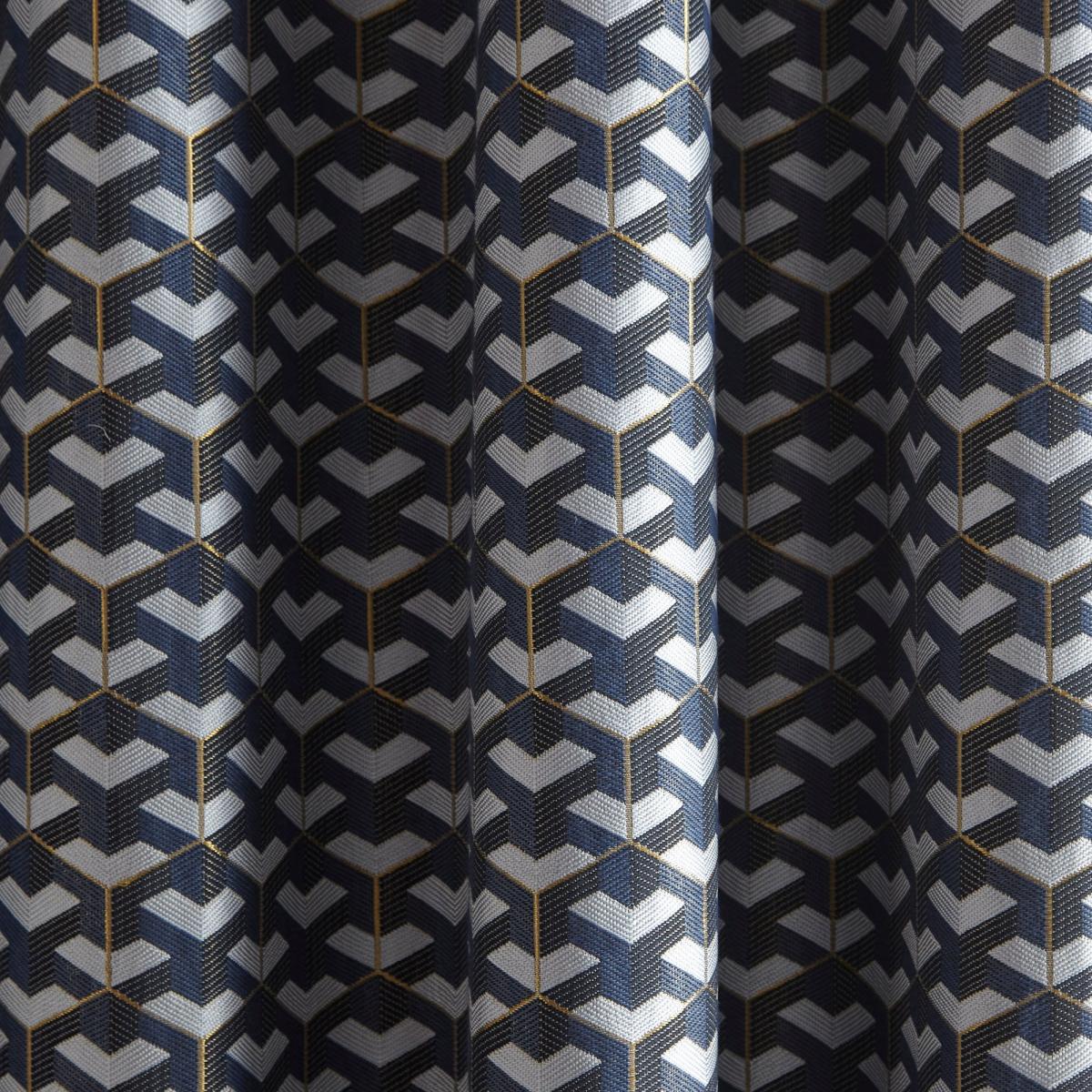 Symmetry Navy Eyelet Curtains Navy – image 5