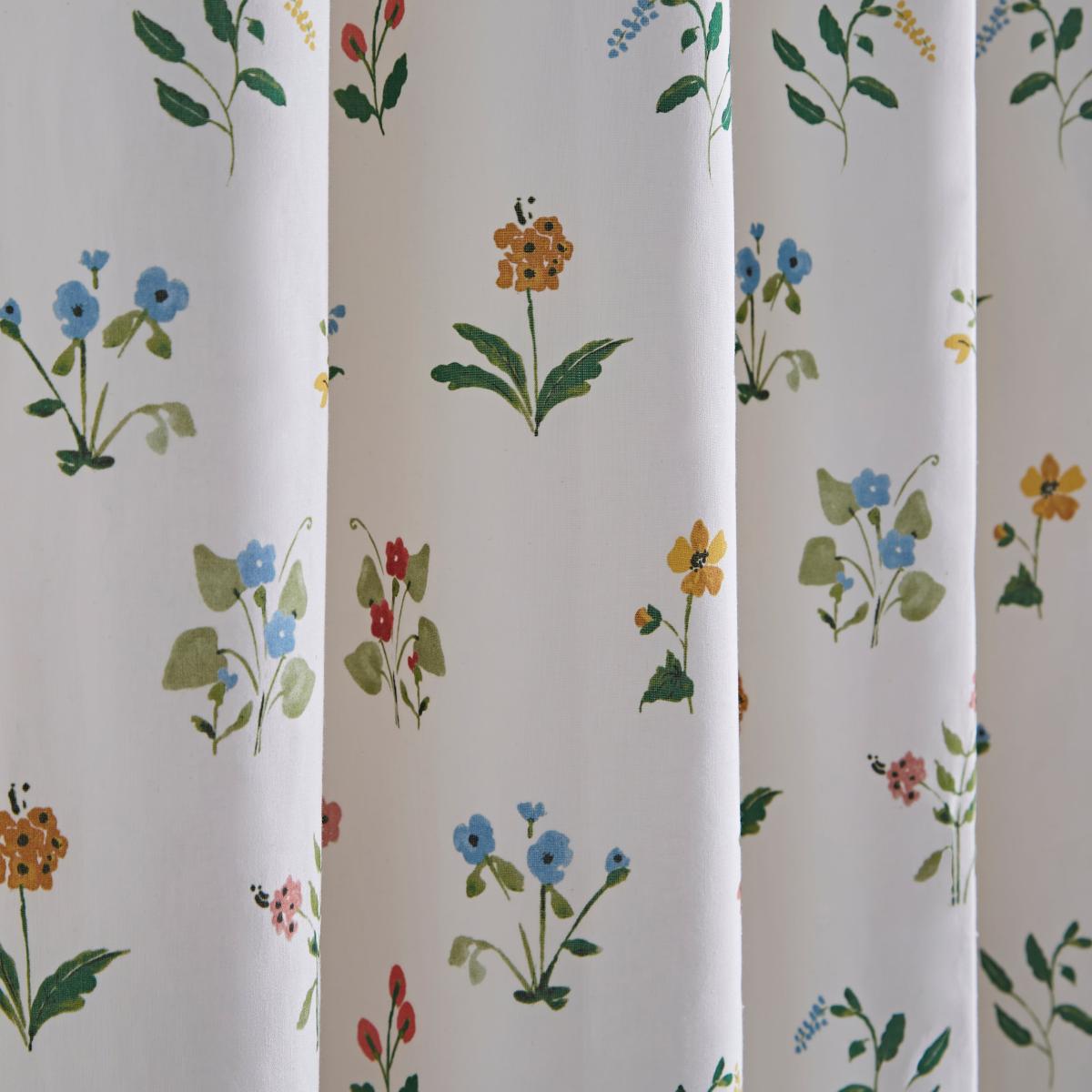 Heart Soul Stems Green Eyelet Curtains Green – image 3