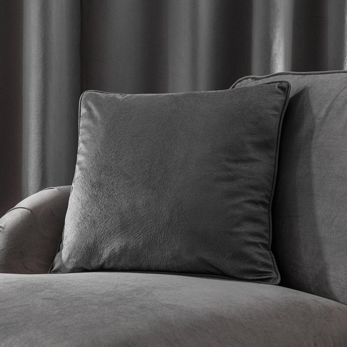 Sienna Charcoal Eyelet Curtains Charcoal – image 6