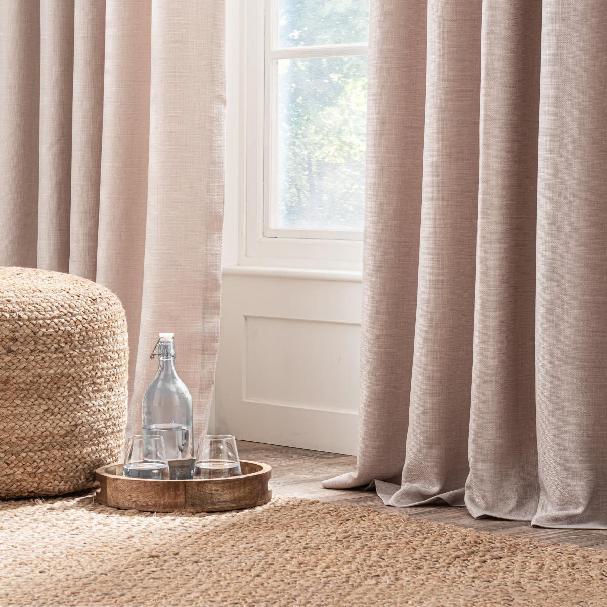 Paris Recycled Natural Eyelet Curtains Natural – image 5