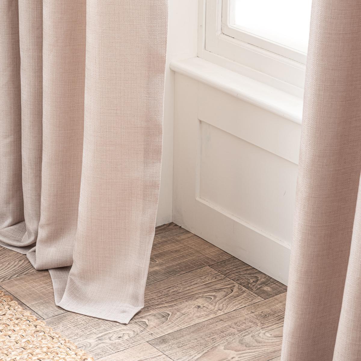 Paris Recycled Natural Eyelet Curtains Natural – image 7