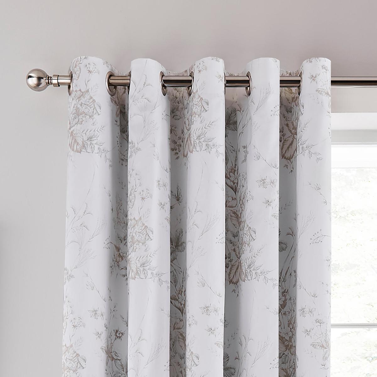 Dorma Coleton Natural Blackout Eyelet Curtains Natural (Cream) – image 2