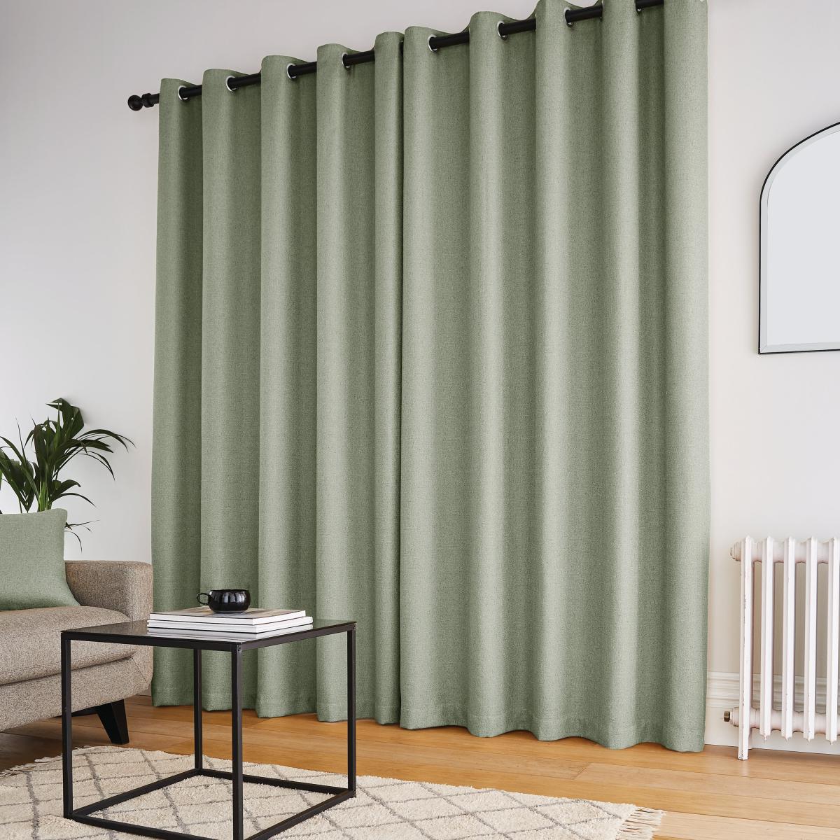 Bondi Sage Eyelet Curtains Sage (Green) – image 3