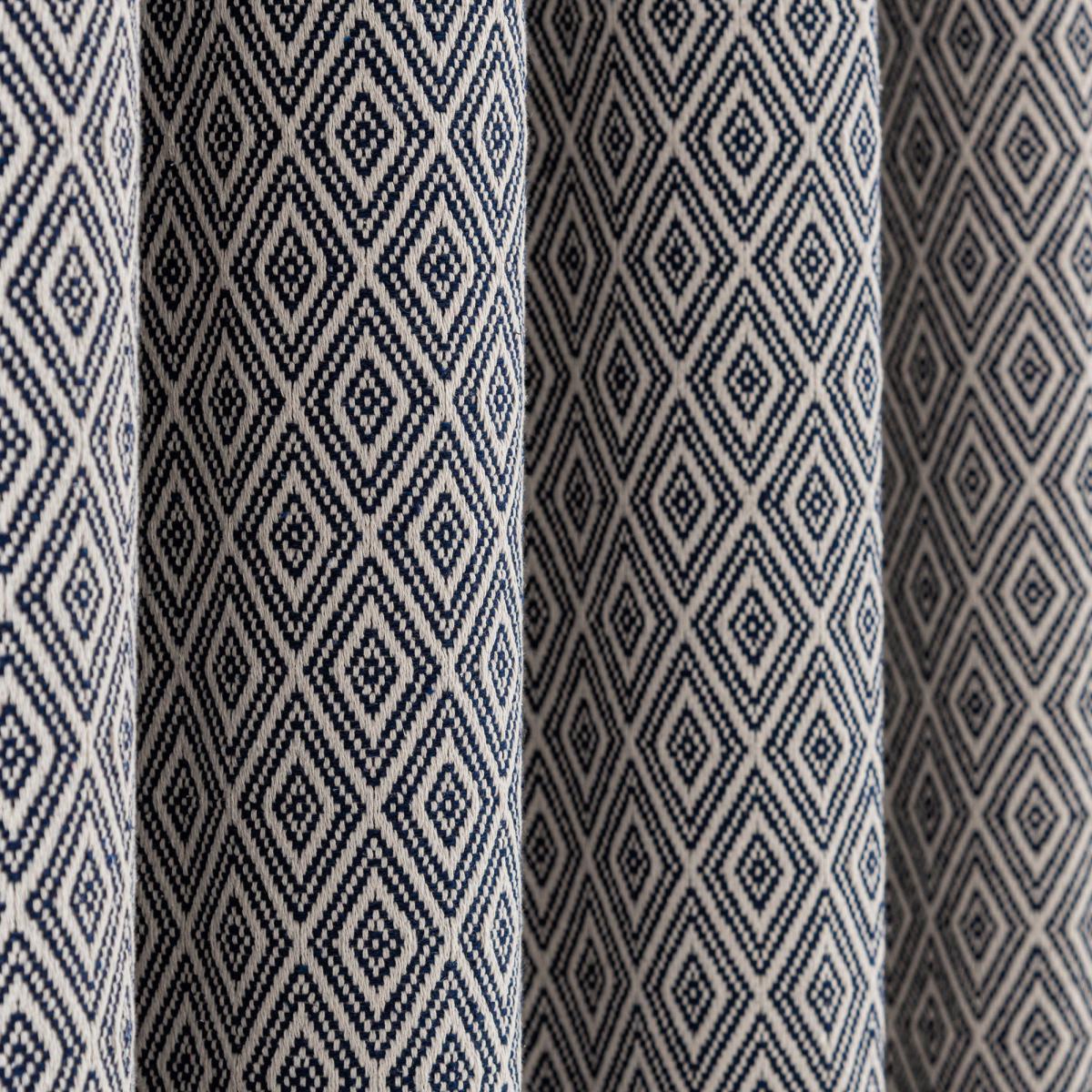 Elements Oslo Navy Blue Eyelet Curtains Blue – image 5