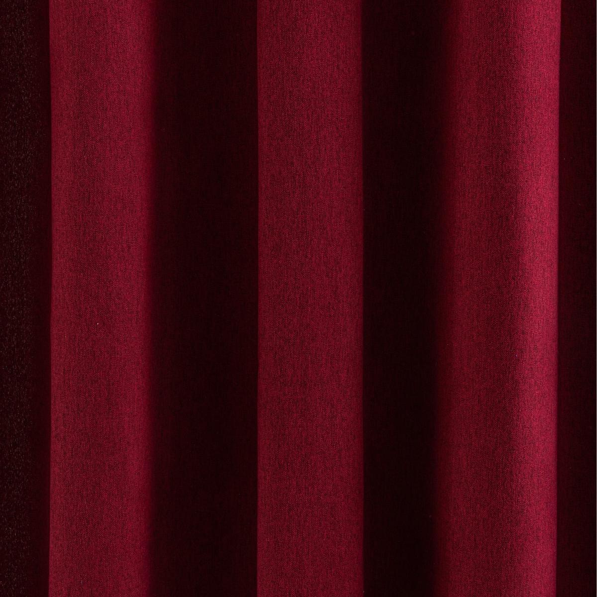 Luna Brushed Wine Blackout Eyelet Curtains Red – image 6