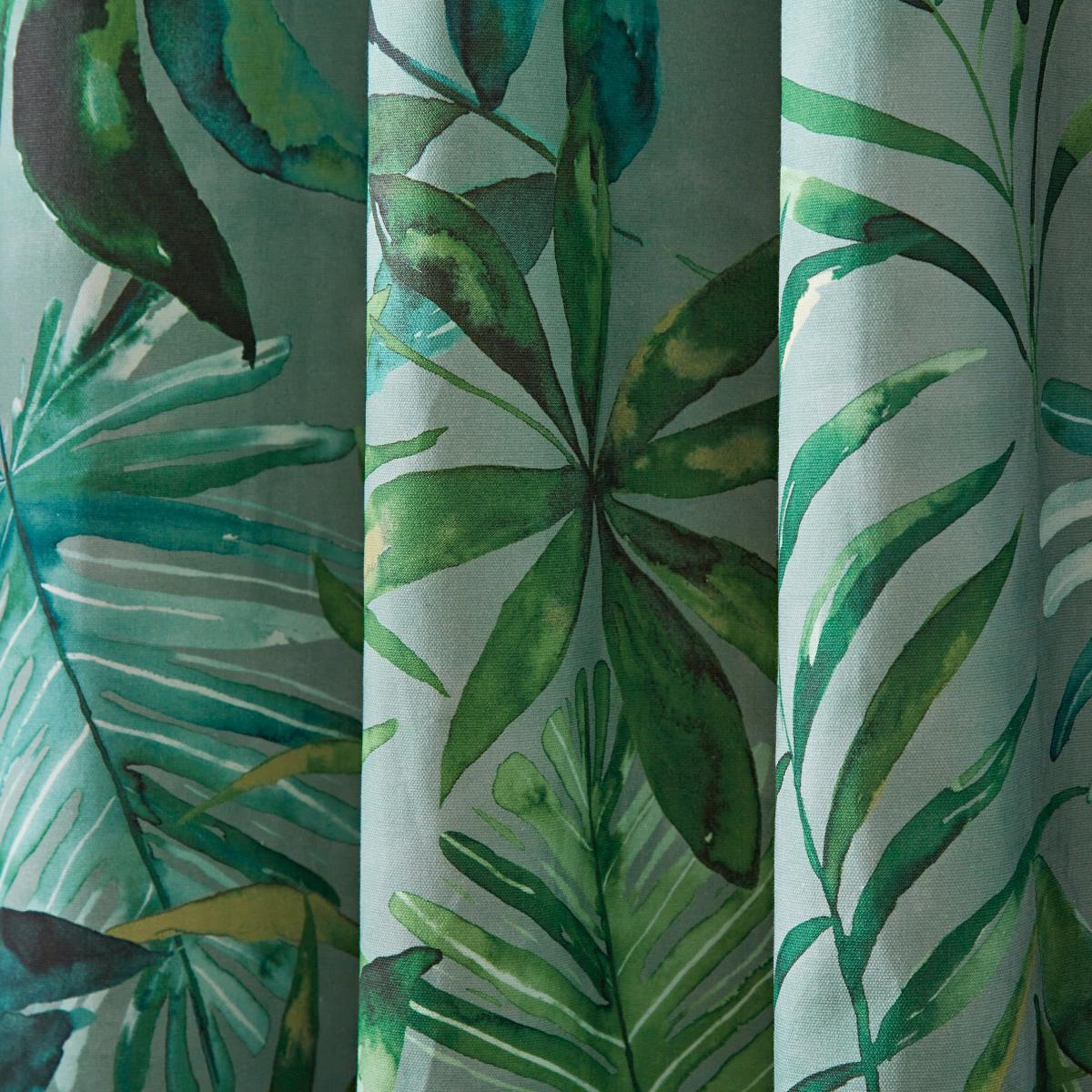 Eden Green Eyelet Curtains Green – image 3