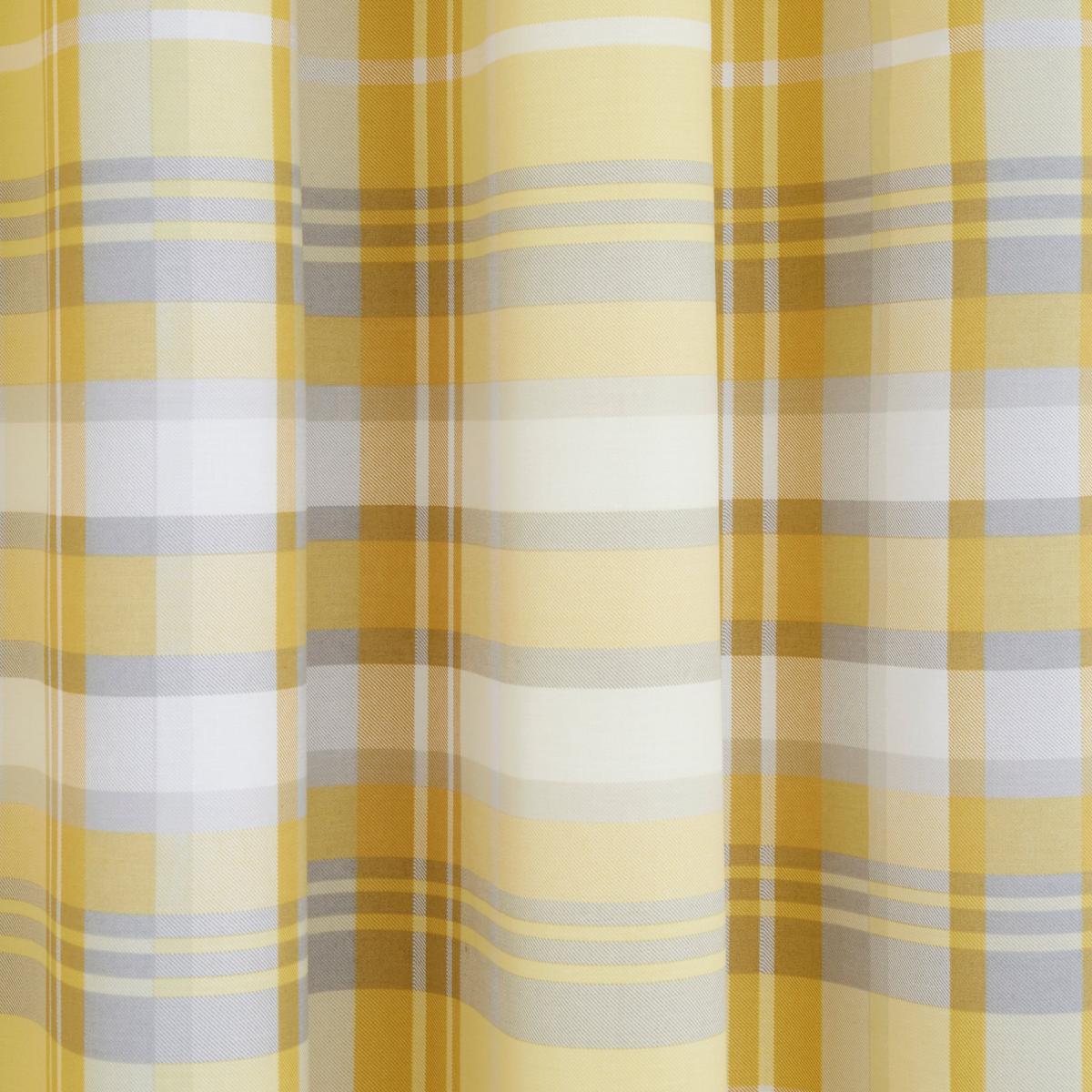 Ovie Ochre Blackout Eyelet Curtains Yellow, Blue and White – image 3