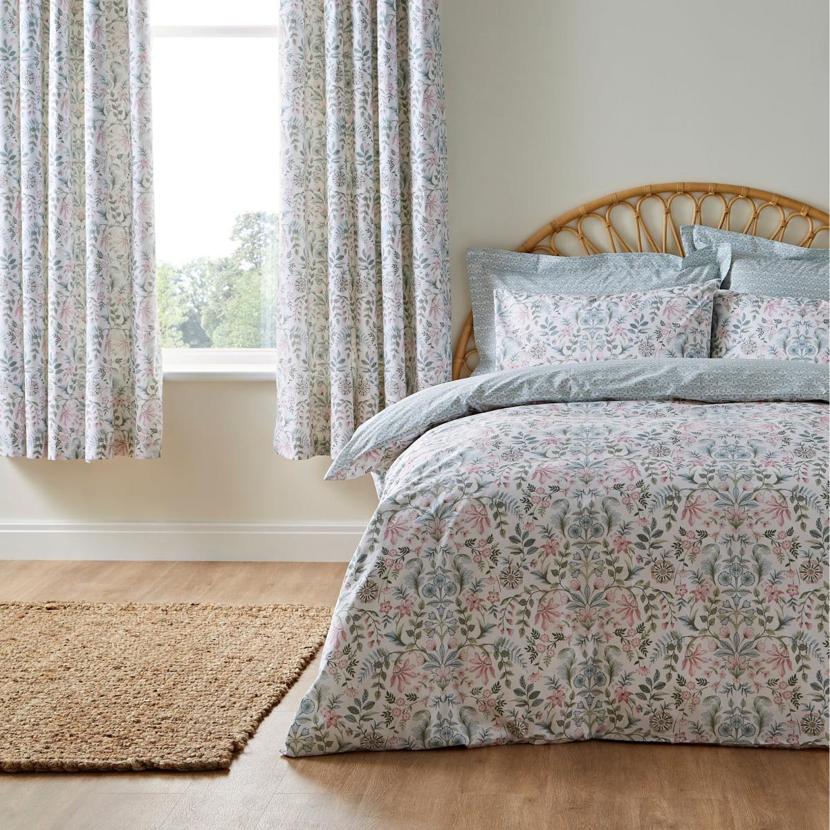 Dorothy Green Blackout Eyelet Curtains Green – image 5
