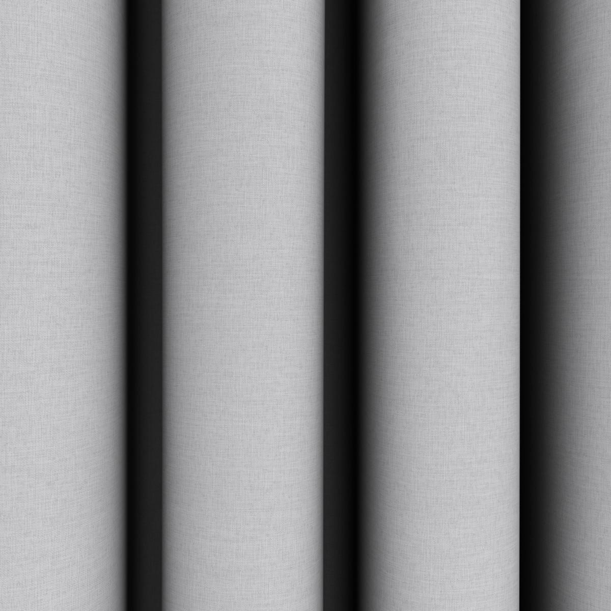 Berlin Soft Grey Blackout Eyelet Curtains Grey – image 3