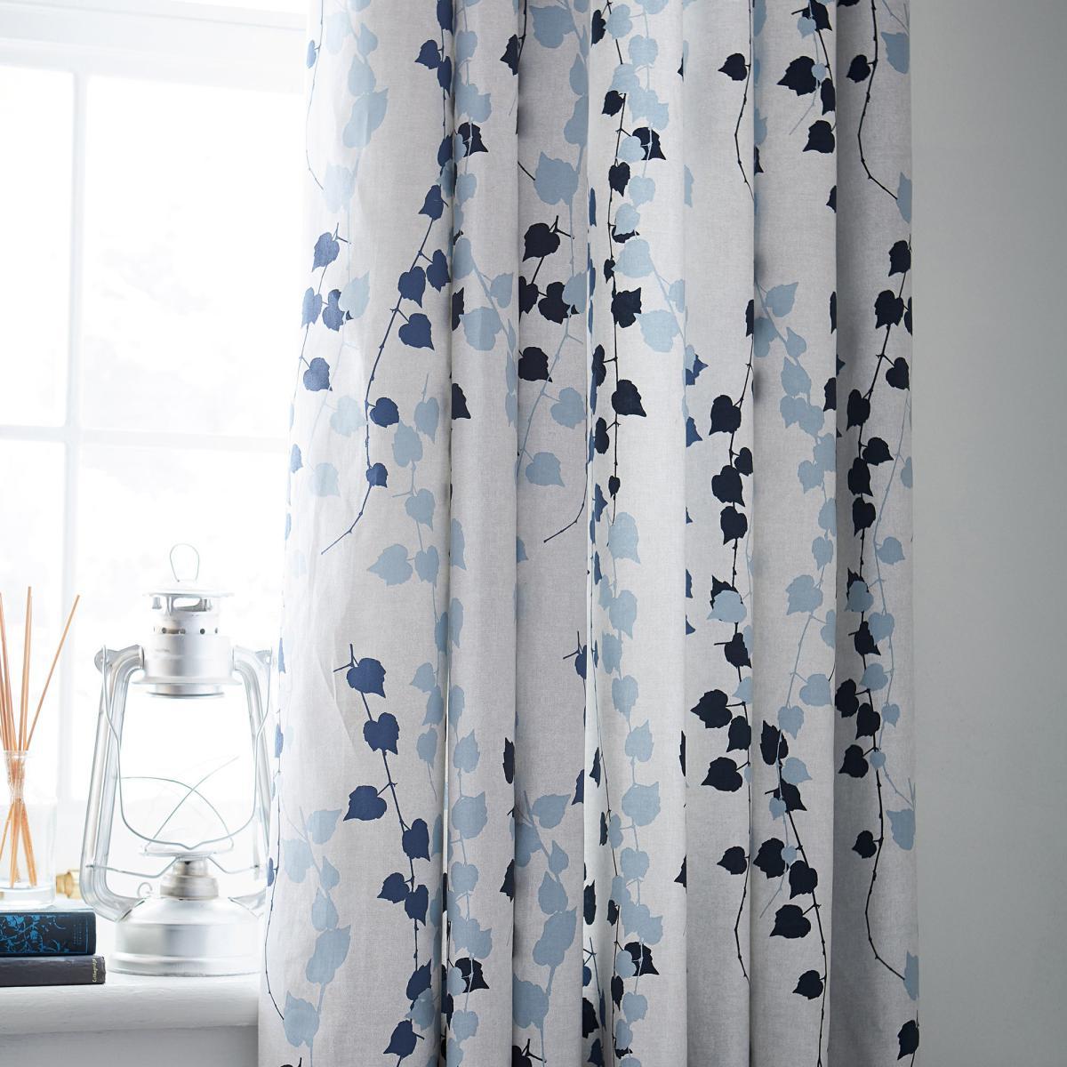 Clarissa Hulse Blue Bowling Grasses Eyelet Curtains Blue – image 2