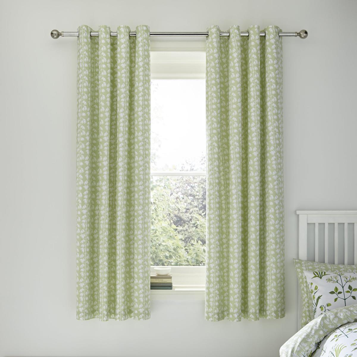 Florentina Green Blackout Eyelet Curtains Green – image 2