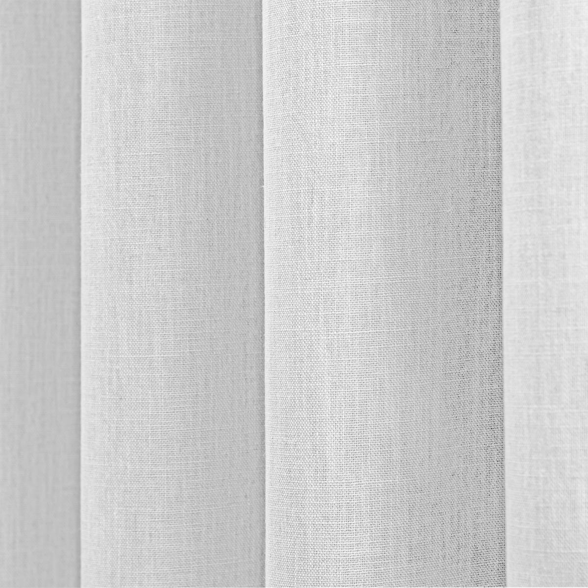 Touch of Linen Silver Thermal Ultra Blackout Eyelet Curtains Silver – image 3