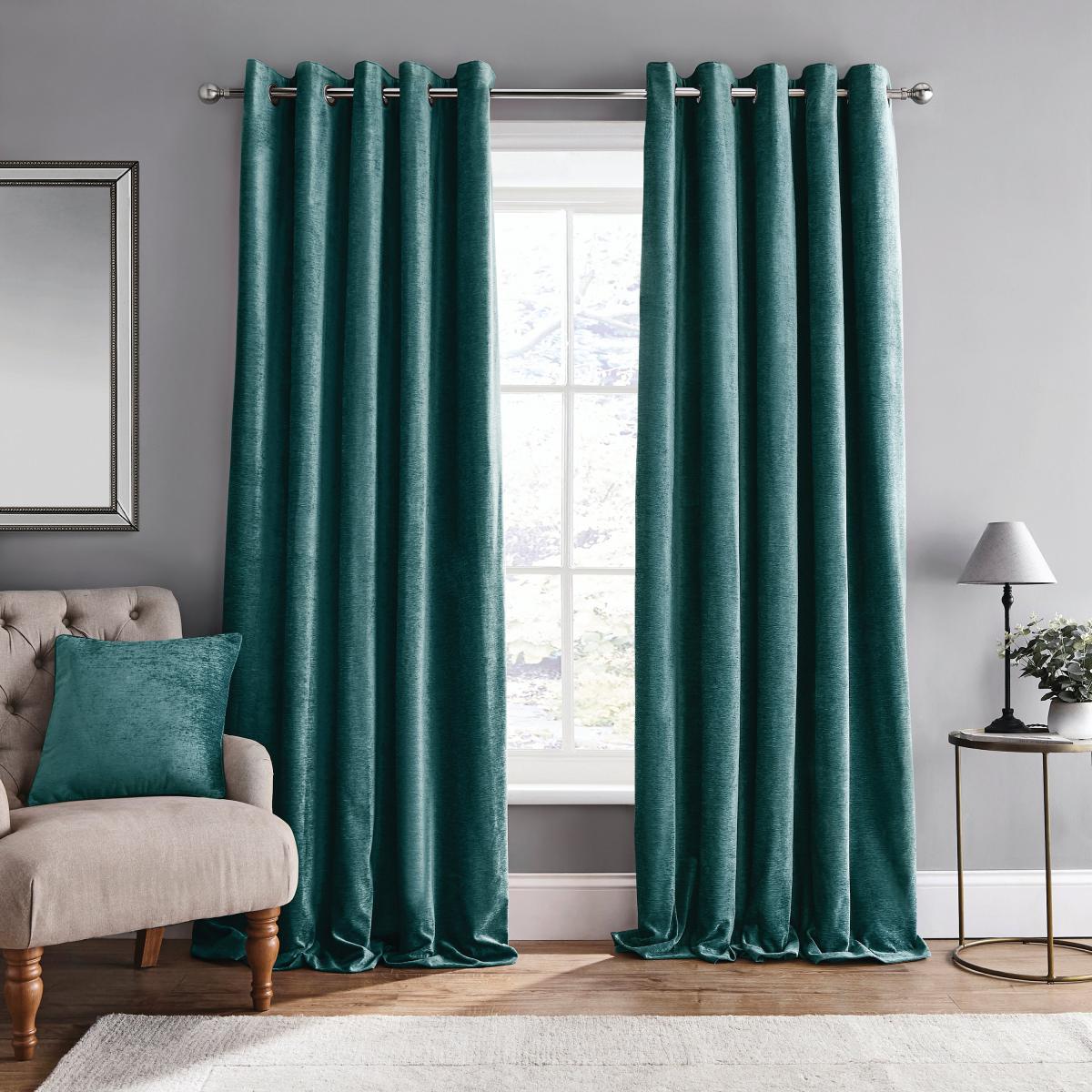 Dorma Lymington Dragonfly Eyelet Curtains Blue – image 2