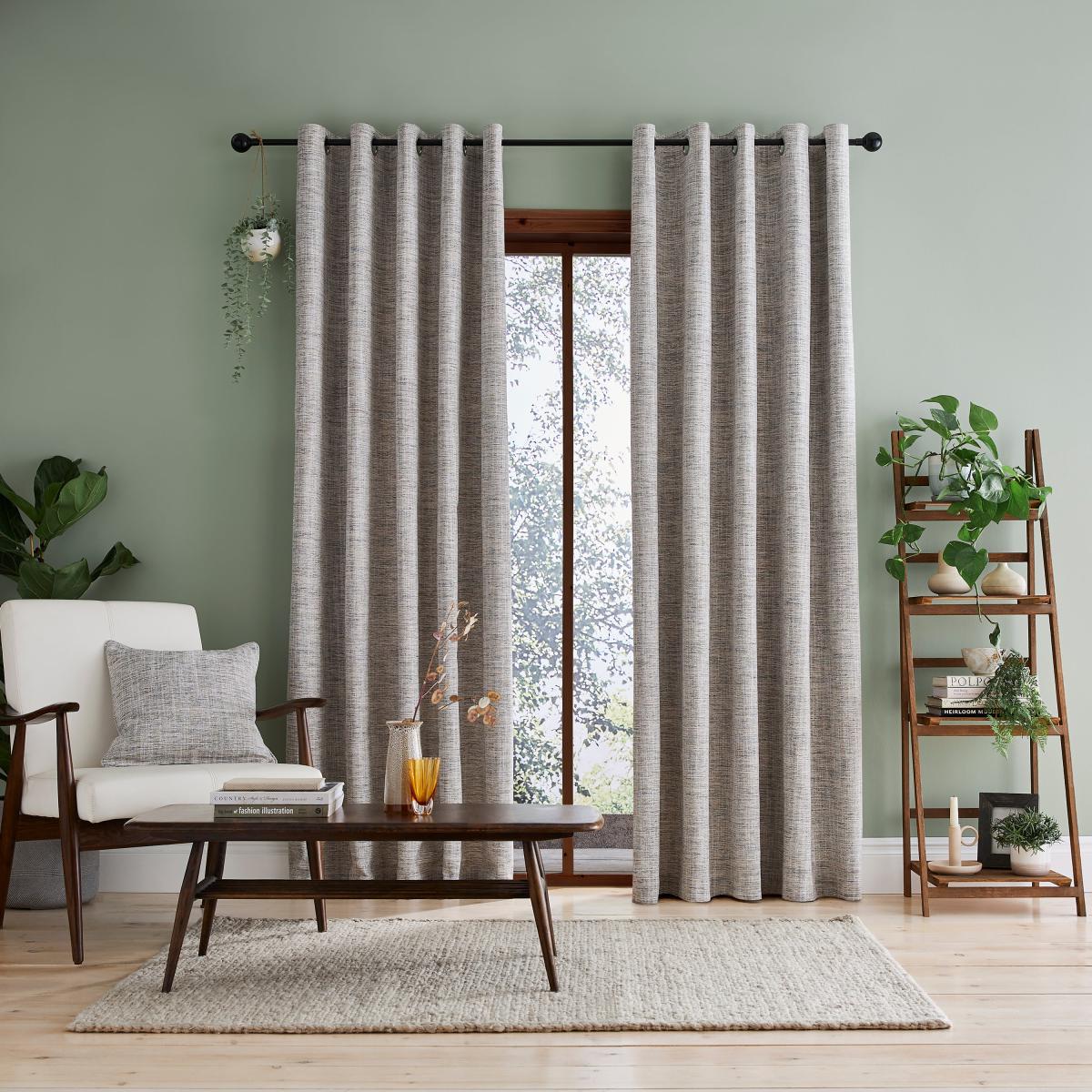 Doha Natural Eyelet Curtains Natural – image 2